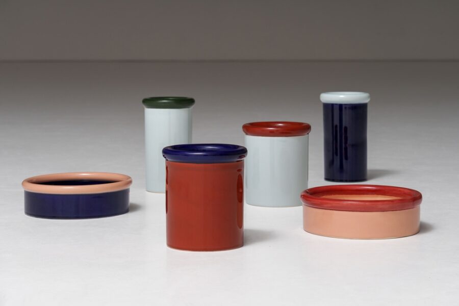 Rod Pot Azul Oscuro & Terracotta ER-370297