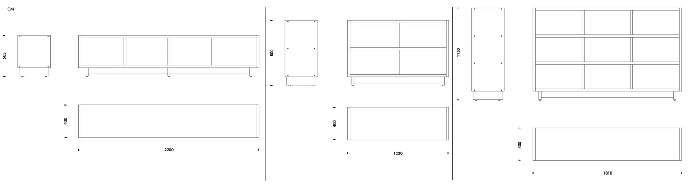 Librería Plank -375002