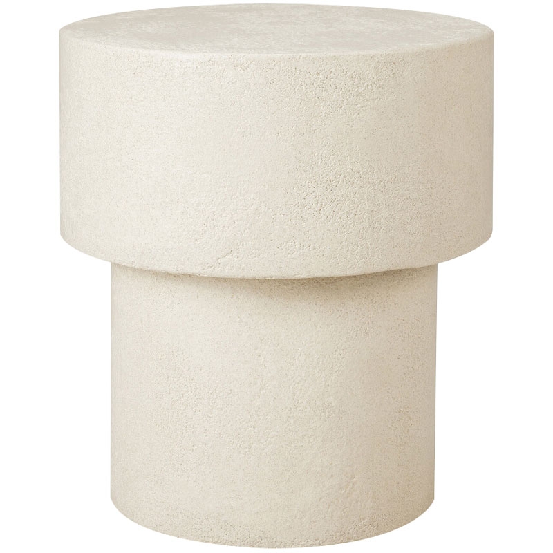 Mesa Elements Ø41 Microcemento Blanco ER-0
