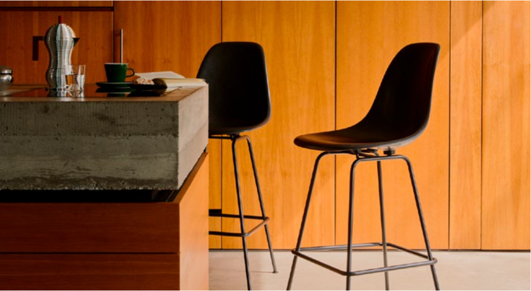 Taburete Eames Plastic RE -377609