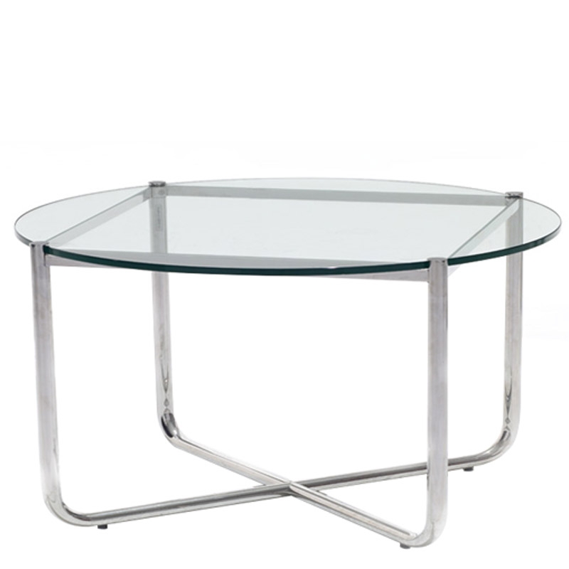 Mesa MR Coffee Estructura Cromo / Sobre Transparente-0