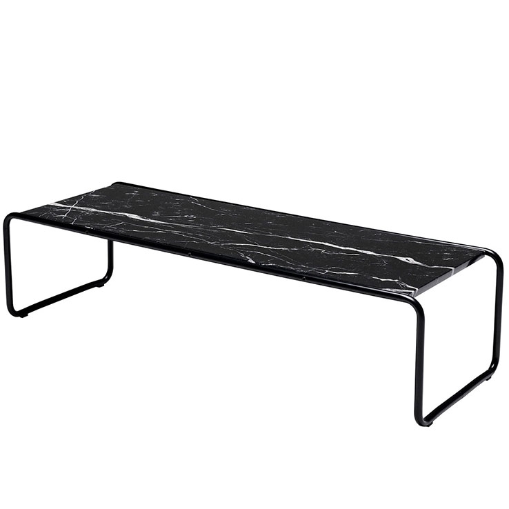 Mesa Laccio Coffee Estructura Onyx / Sobre Mármol Marquina