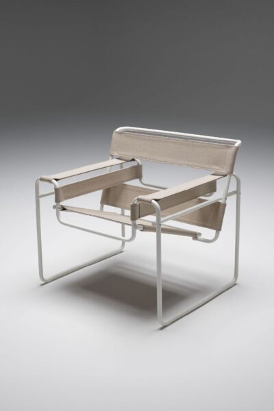 Sillón Wassily® Canvas Natural / Estructura Blanco-381469