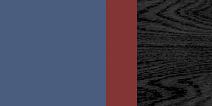 Sobre Azul - Borde Rojo Brillante / Estructura Roble Negro 373,89 €