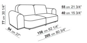 Sofá 2050 mm +6.214,56 €