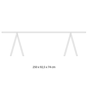 Al 740 x An 2500 x P 925 mm +1.289,65 €