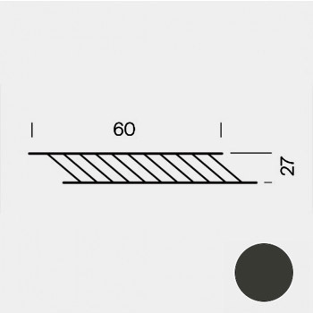 Estante Rejilla 60 x 27 cm Negro (RAL 9004)