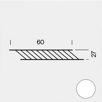 Estante Rejilla 60 x 27 cm Blanco (RAL 9002)