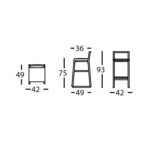 Taburete H75 652,19 €