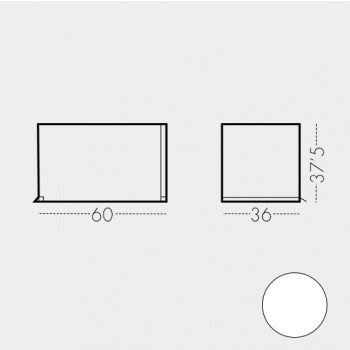 Contenedor 60 cm Blanco (RAL 9002)