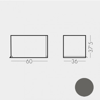 Contenedor 60 cm Gris Antracita (RAL 7022)