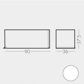 Contenedor 90 cm Blanco (RAL 9002)