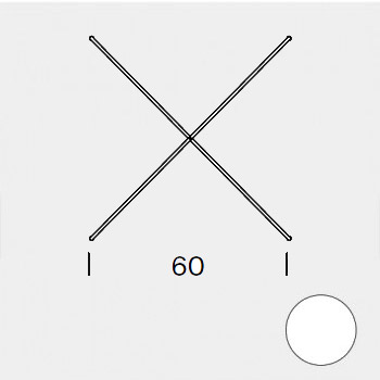 Tirantes Sujeción 60 cm Blanco