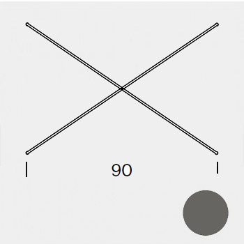 Tirantes Sujeción 90 cm Gris Antracita (RAL 7022)