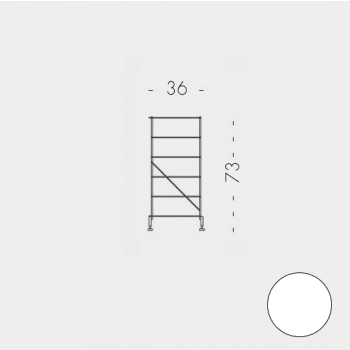 Estructura 73 x 36 cm Blanco (RAL 9002)