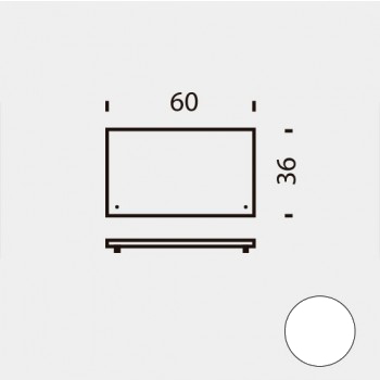 Tapa Contenedor 60 cm Blanco (RAL 9002)