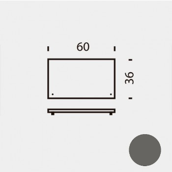 Tapa Contenedor 60 cm Gris Antracita (RAL 7022)