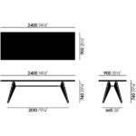 H 740 x W 2400 x D 900 mm +3.920,00 €