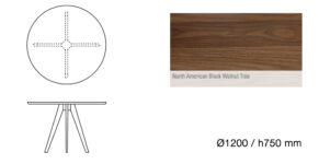 Nogal Ø1200 x 750 mm +5.903,59 €