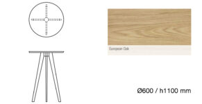 Roble Ø600 x 1100 mm +2.503,49 €