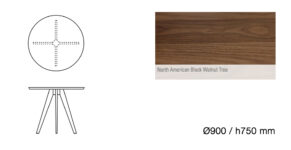 Nogal Ø900 x 750 mm +3.870,79 €
