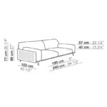 Sofá 2400 mm Cowhide 9.632,81 €