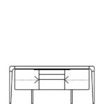An: 1800 x P: 400 x Al: 750 mm (2 Puertas + 3 Cajones) 4.896,87 €