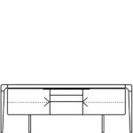 An: 2200 x P: 400 x Al: 750 mm (2 Puertas + 3 Cajones) 4.896,87 €