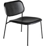 Roble Lacado Negro - Acero Negro - Asiento Tapizado Piel Sense Negro +781,45 €