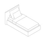 An: 1350 x P: 2230 x Al: 1050 mm (Para colchón de 1050 x 2000 mm) +3.310,38 €