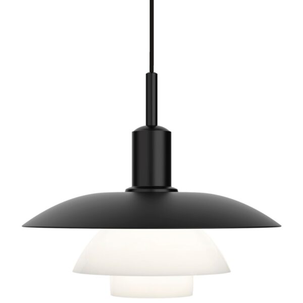 Lámpara PH 5/5 Pendant Metal Negro / Vidrio Opal ER-0