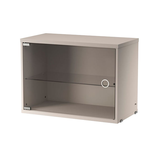 Armario Vitrina Puerta Batiente 58x30x42 Beige