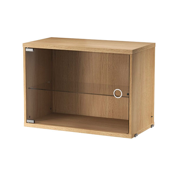 Armario Vitrina Puerta Batiente 58x30x42 Roble