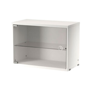 Armario Vitrina Puerta Batiente 58x30x42 Blanco