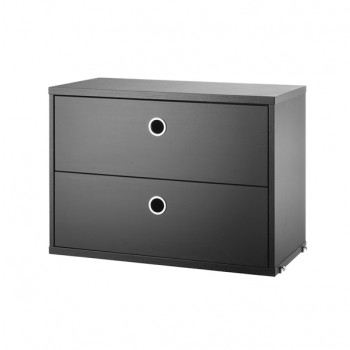 Cajonera 58x30x42 Fresno Teñido Negro