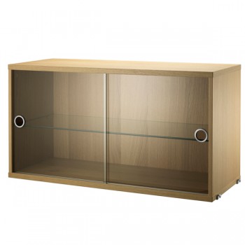 Armario Vitrina 78x30x42 Roble