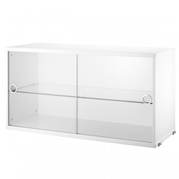 Armario Vitrina 78x30x42 Blanco