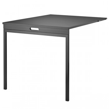 Mesa Plegable 78x30/96x71 Fresno Teñido Negro - Negro