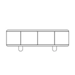 An: 1840 x P: 500 x Al: 620 mm +11.253,00 €