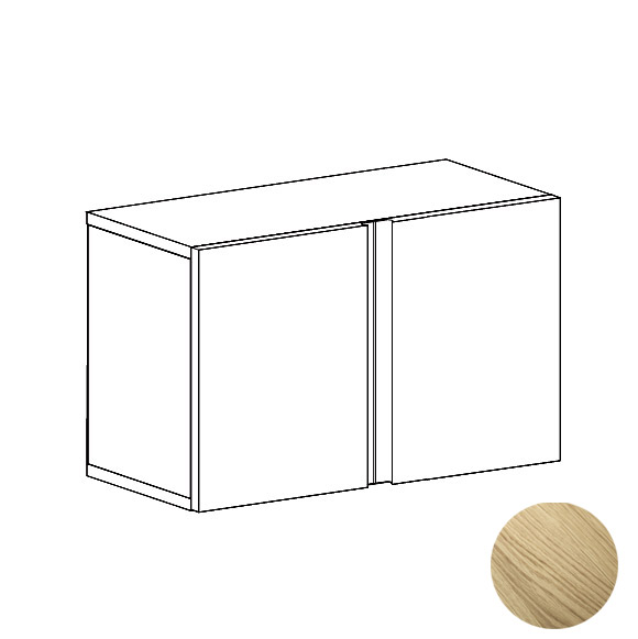Contenedor (2 Puertas Abatibles) - Roble  - Ancho 700 mm