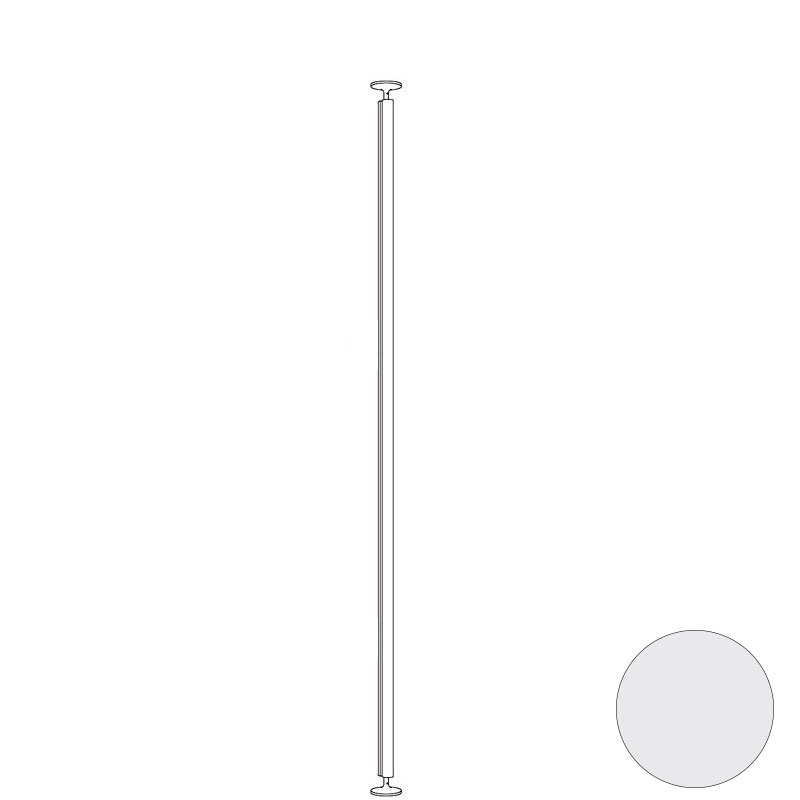 Al: 3256 mm (+ 100 mm, pies a suelo y techo ajustables)  - Blanco
