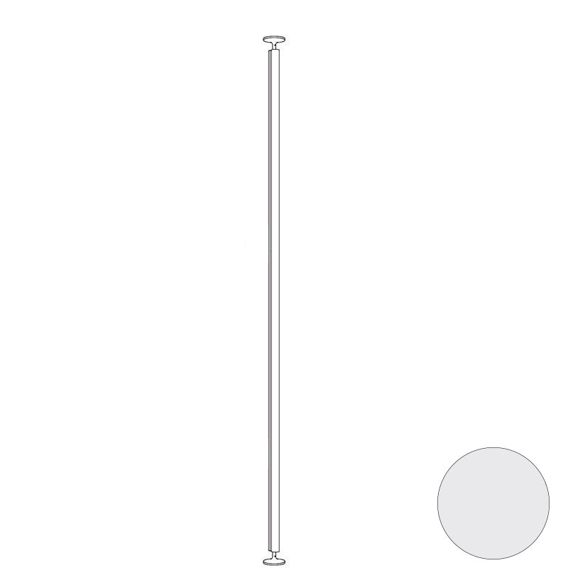 Al: 3506 mm (+ 100 mm, pies a suelo y techo ajustables)  - Blanco