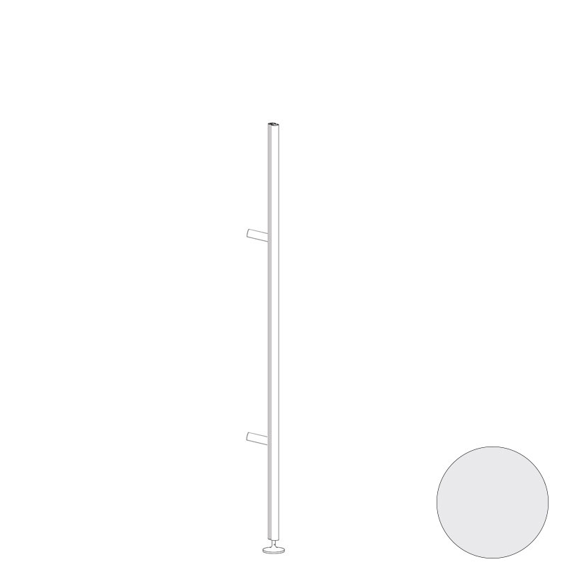 Al: 2030 mm (+ 50 mm, pie a suelo ajustable) - Blanco
