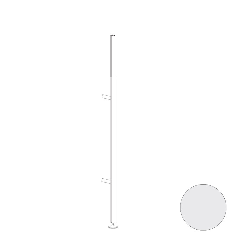 Al: 2197 mm (+ 50 mm, pie a suelo ajustable) - Blanco
