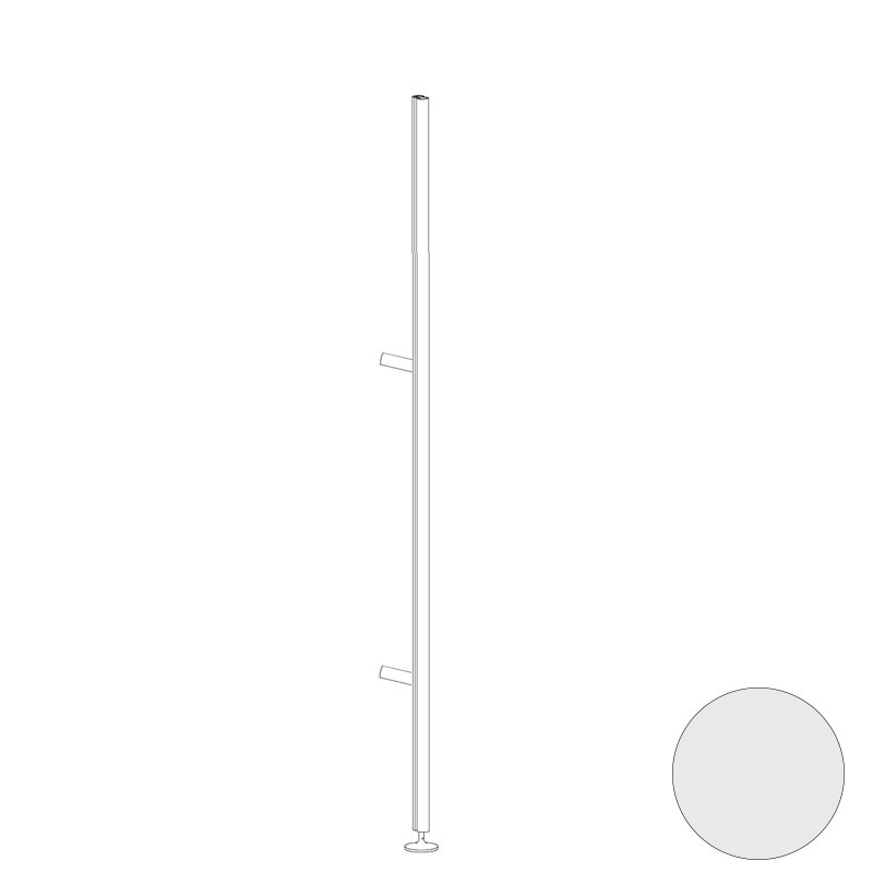 Al: 2280 mm (+ 50 mm, pie a suelo ajustable) - Blanco