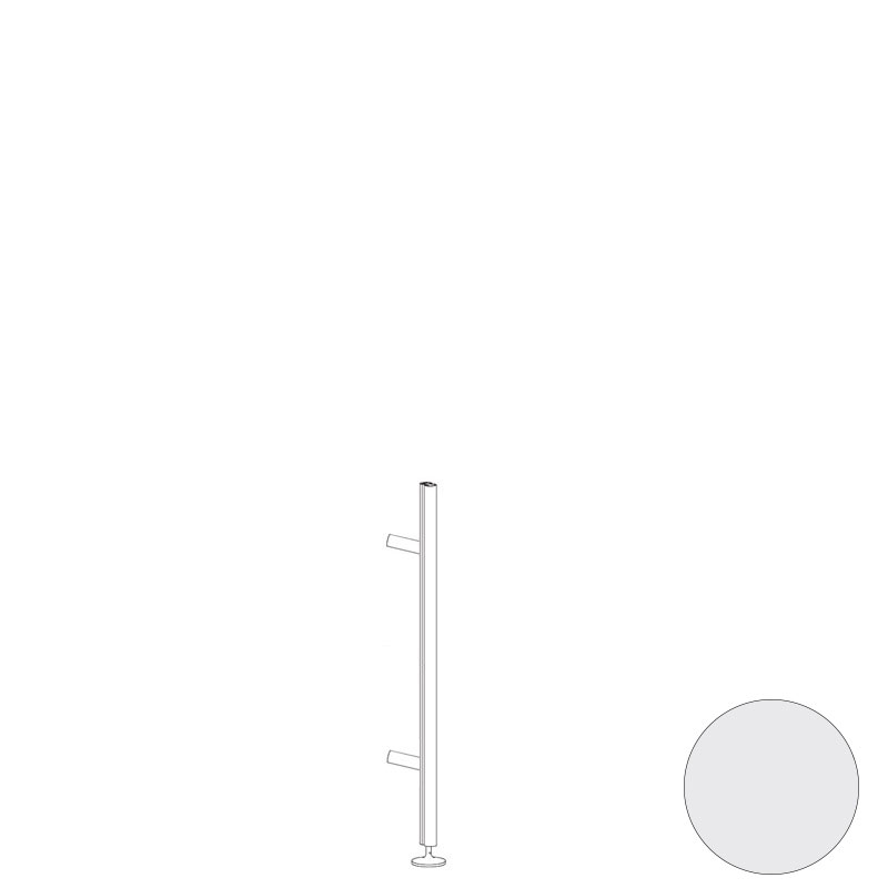 Al: 750 mm (+ 50 mm, pie a suelo ajustable) - Blanco