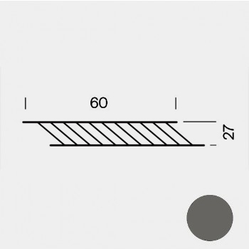 Estante Rejilla 60 x 27 cm Gris Antracita (RAL 7022)