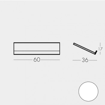 Estante 60 cm Blanco (RAL 9002)