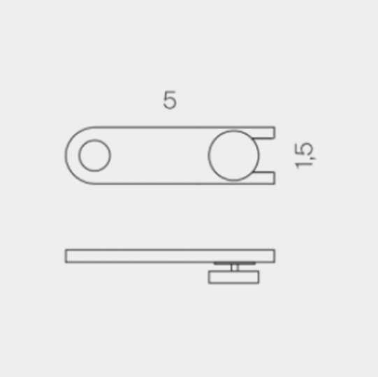 Distanciador Zócalos Para Laterales de Pie (6 Uds.) (Fijación Pared)