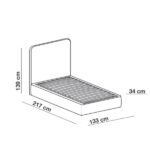 1330 x 2170 mm (Para colchón 1200x2000) +4.729,89 €